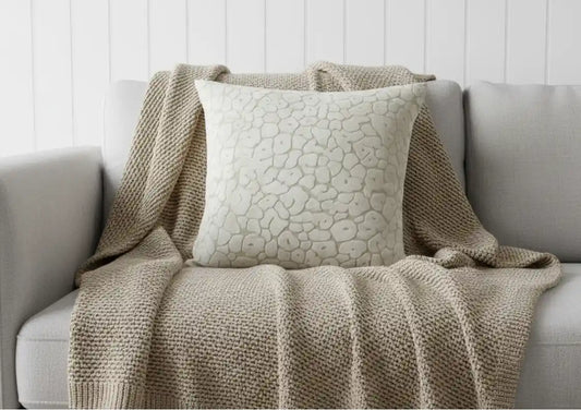 Paul Moneypenny Spoton Ivory Cushion 43 x43