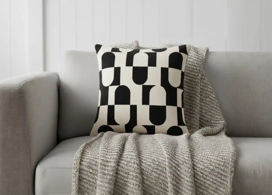 Paul Moneypenny Chillpill Black Large Cushion 56 X 56