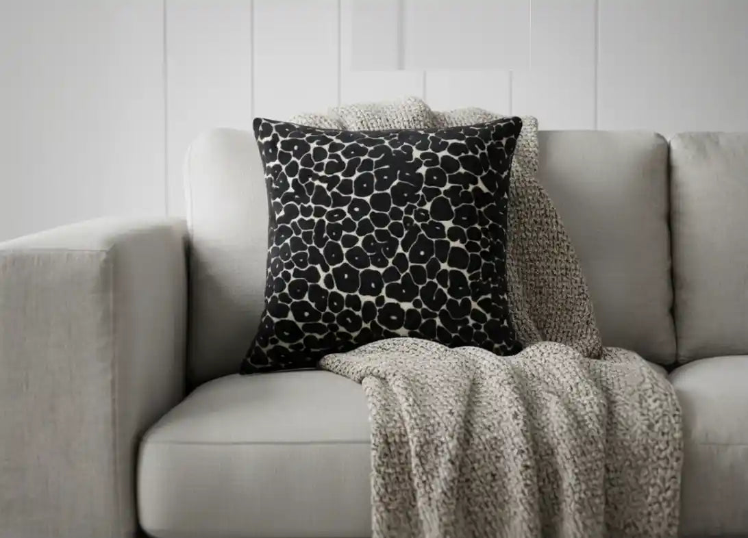 Chimes-Paul Moneypenny Spoton Black Cushion 43 x 43