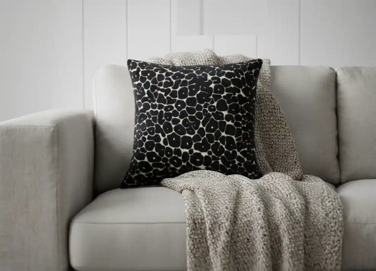 Chimes-Paul Moneypenny Spoton Black Cushion 43 x 43