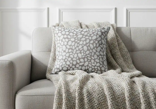 Chimes - Pebbles Taupe Cushion 43 x 43