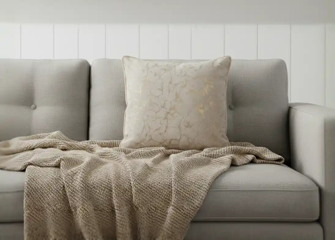 Chimes - Crackle Taupe Cushion 43 x 43