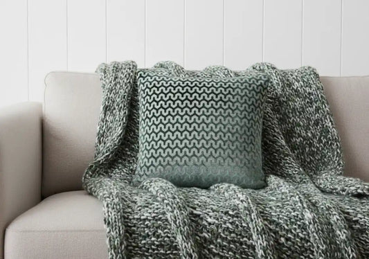 Chimes - Oslo Pinegreen cushion 43 x 43