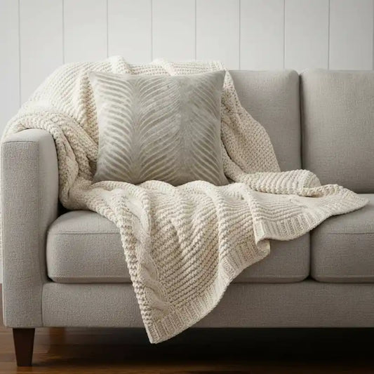 Malini Rada Taupe Cushion 43 x 43