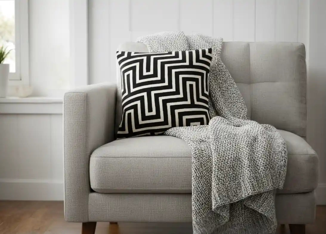 Chimes-Paul Moneypenny Amazing Black Large Cushion