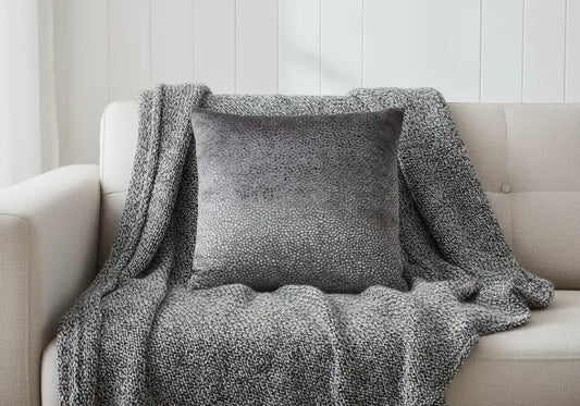 Chimes - Bingham Silver Cushion 43 x 43