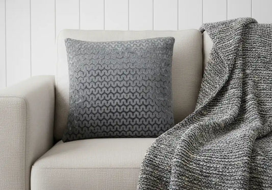 Chimes - Oslo Slate Grey cushion 43 x 43