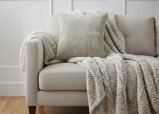 Malini Large Rada Taupe Cushion 56 x 56