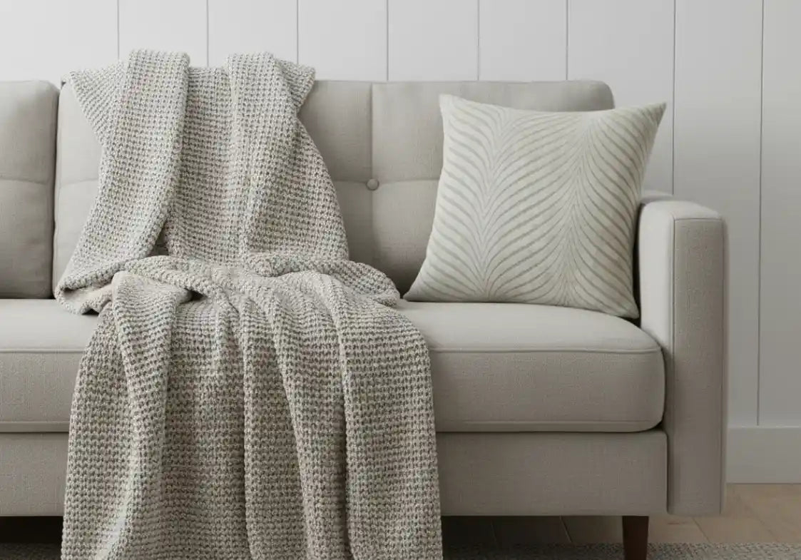 Malini Rada Large Ivory Cushion 56 X 56