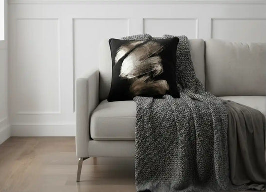 Chimes-Paul Moneypenny Gentlestrokes Black Cushion 45 x 45