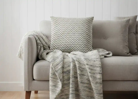 Chimes  - Large Oslo Cream Cushion 56 x 56