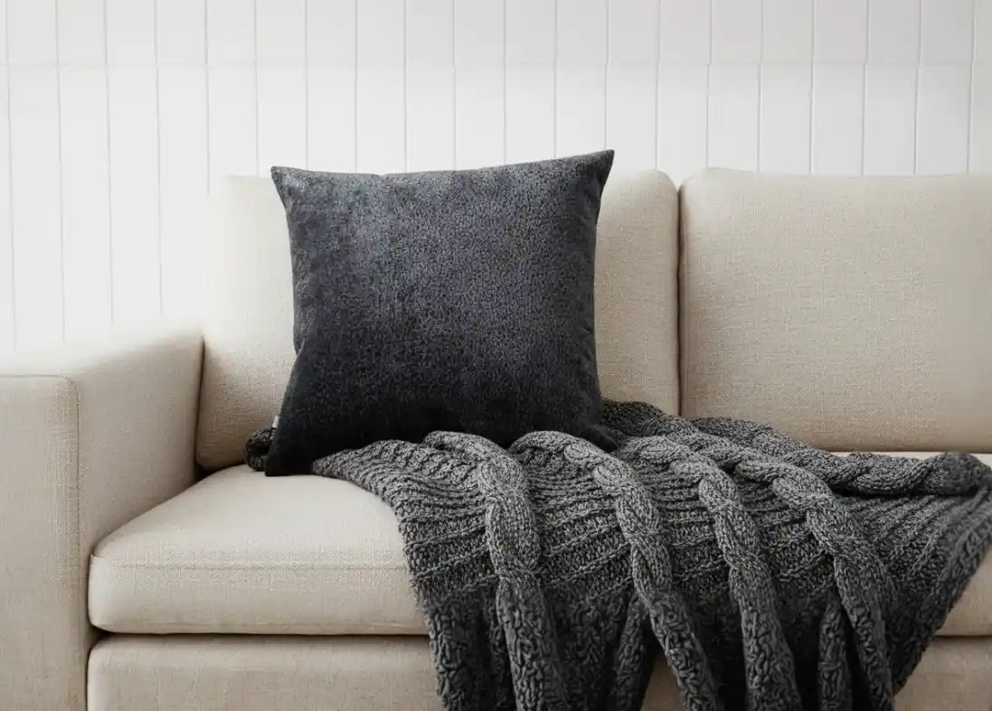 Chimes  - Bingham Black Cushion 56 x 56