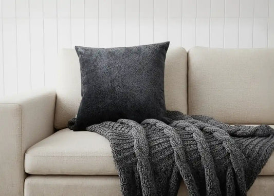 Chimes  - Bingham Black Cushion 56 x 56