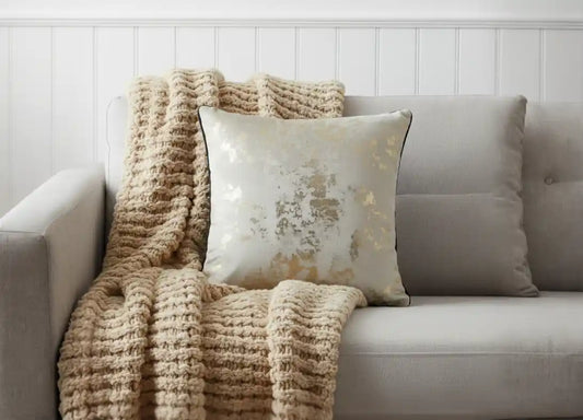 Chimes-Paul Moneypenny Spoiltrotten Gold Large Cushion - LOW STOCK