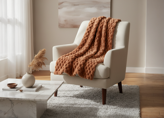 Paul Moneypenny Koochikoo Orange Throw