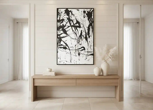 Monochrome Abstract Framed Wall Art