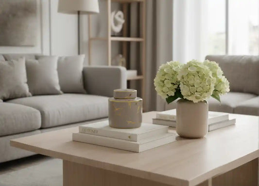 Chimes - Beige and gold crackle jar