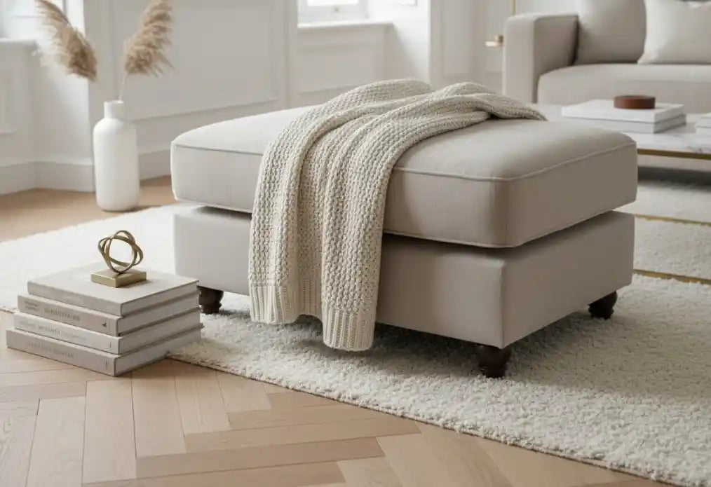 Chimes - Belvedere Footstool - Stone