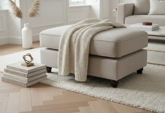 Chimes - Belvedere Footstool - Stone