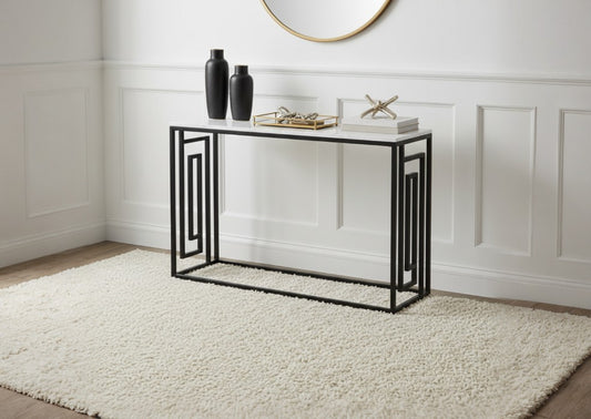 Hallie Black and Grey Console Table