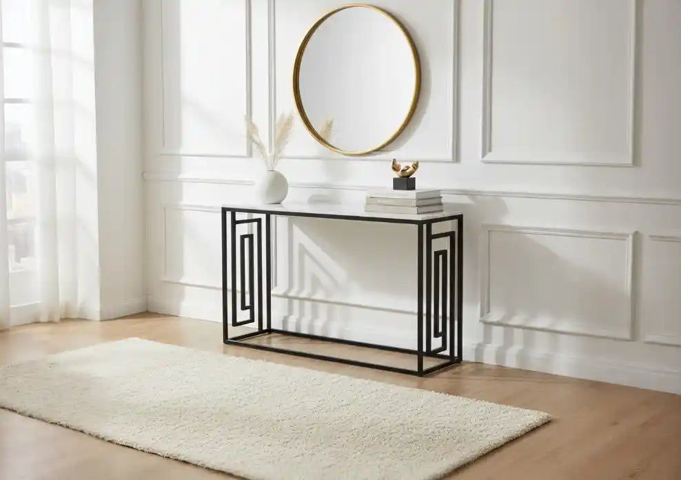 Hallie Black and Grey Console Table