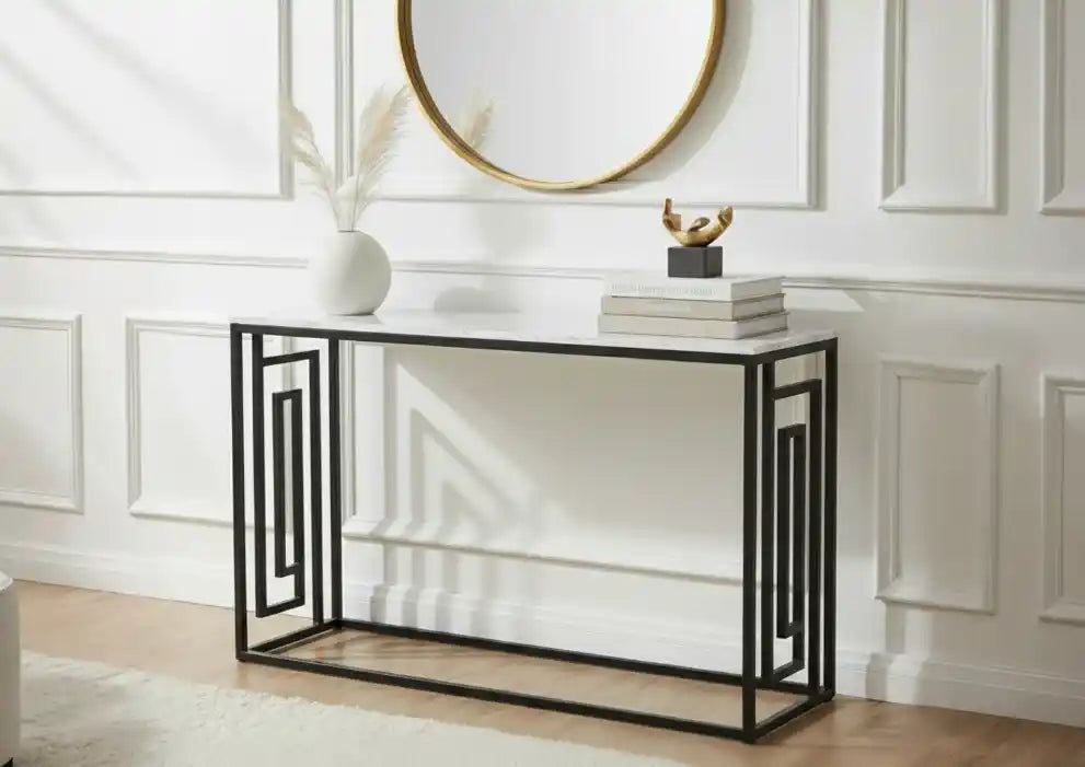 Hallie Black and Grey Console Table
