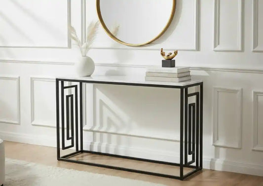 Hallie Black and Grey Console Table