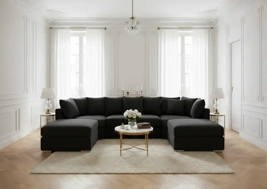 Chimes-Black Belfry U Sofa