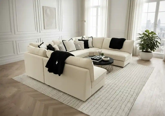 Belfry U shape Deluxe Sofa - Boucle