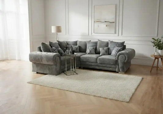 Barcelona Scatter Cushion  Corner Sofa (left hand - Ex Display)