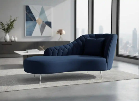 Chimes - Tiffany Chaise Longue - Blue Velvet