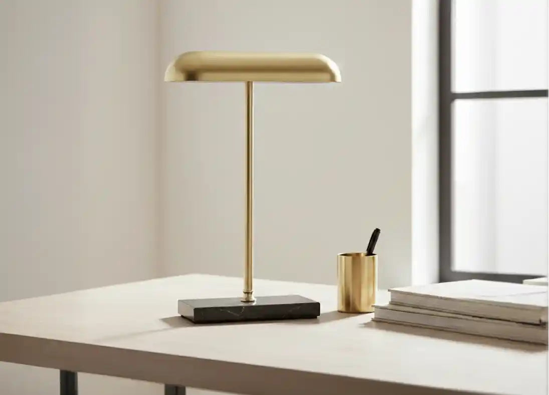 Bailey Brass Finish Desk Lamp