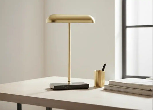Bailey Brass Finish Desk Lamp