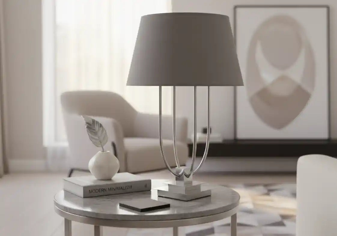 Chimes - Regency Grey Shade Table Lamp