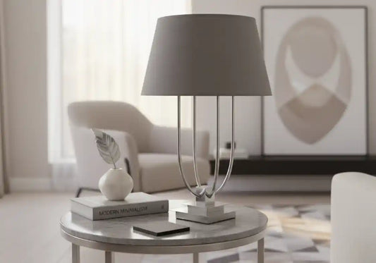 Chimes - Regency Grey Shade Table Lamp