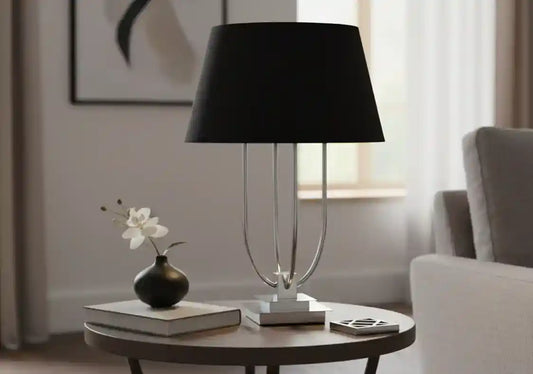 Chimes - Friso Black Shade Table Lamp