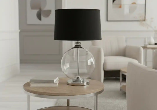Chimes - Emeric Small Black Table Lamp