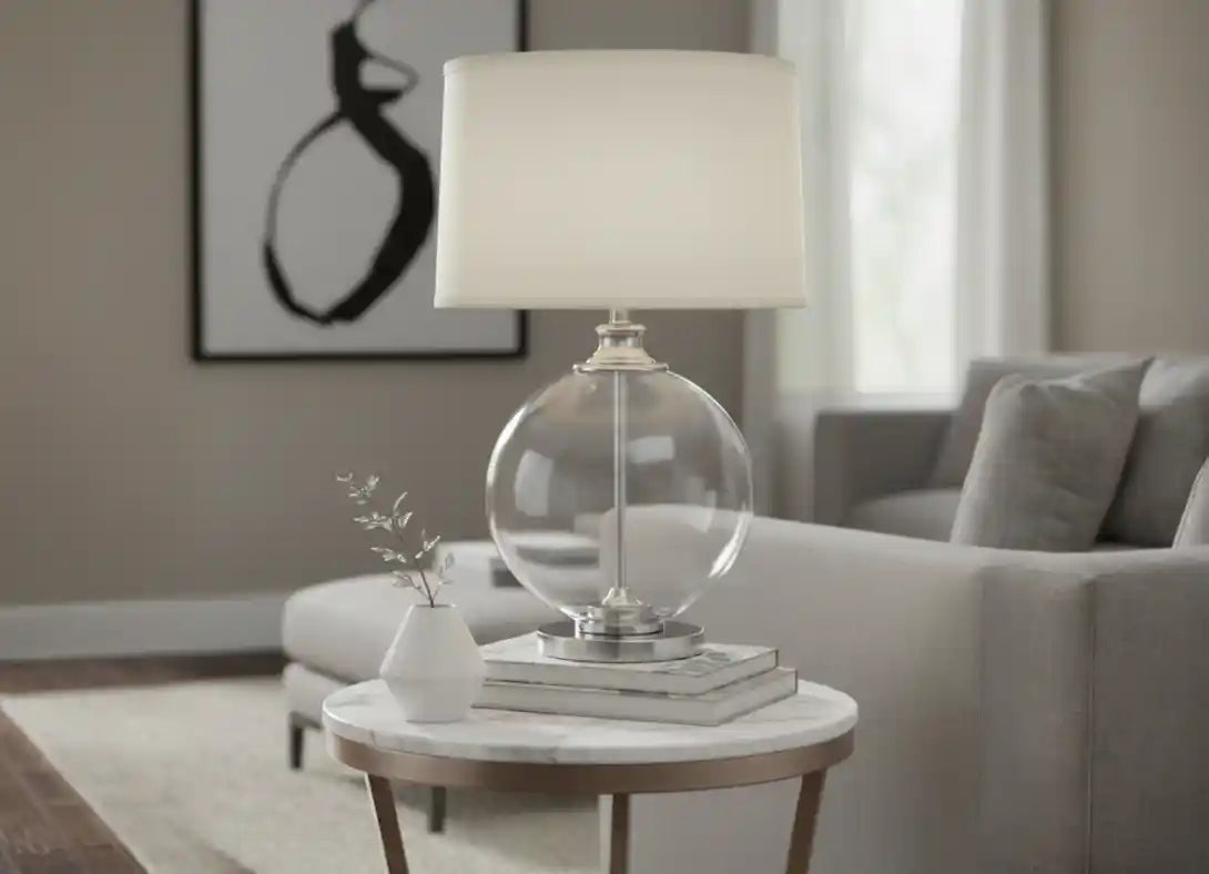 Chimes - Emeric Small Ivory Table Lamp