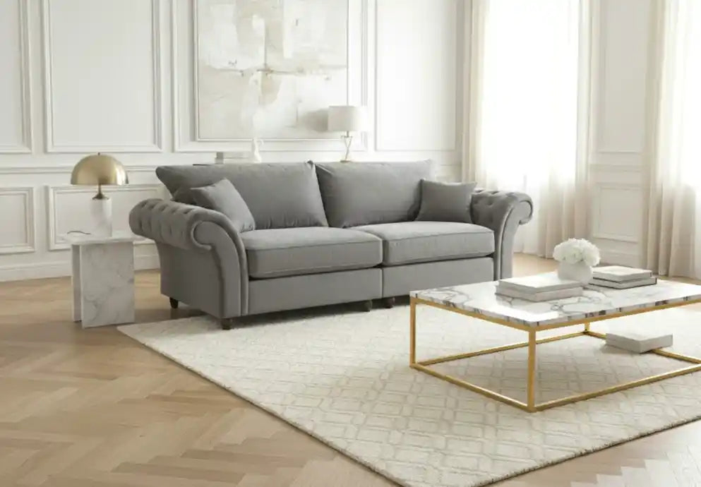 Chimes - Belvedere 4 seater sofa - Charcoal Grey