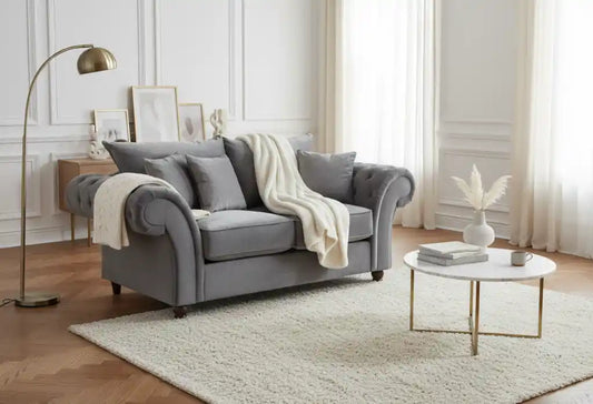 Chimes - Belvedere 2 seater sofa - Charcoal Grey