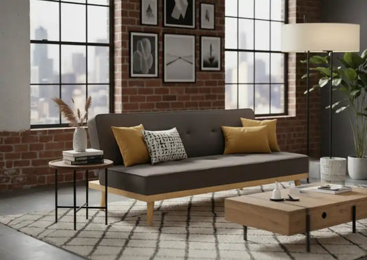 Chimes - Havana 3 Seat Grey Sofa Bed