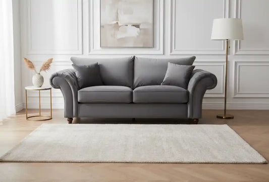 Chimes - Belvedere 3 seater sofa - Charcoal Grey