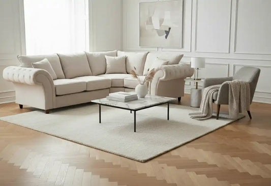 Chimes - Belvedere Right Hand Corner Sofa - Stone