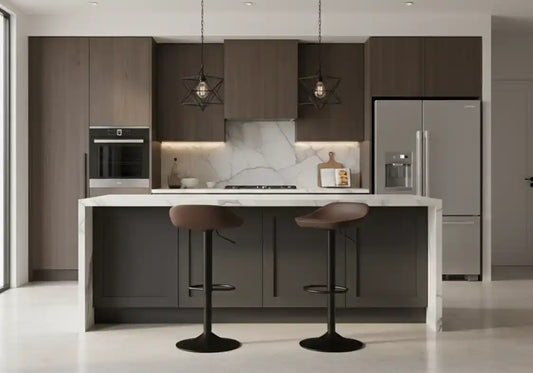 Dakota Set Of Two Mocha Bar Stools