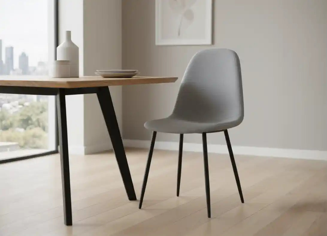 Sahara Grey Fabric Dining Chair