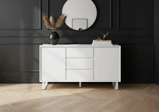 Chimes - Clara White Gloss Sideboard
