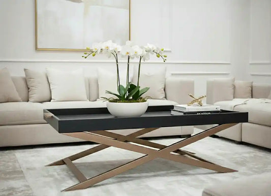 Iris Black Coffee Table