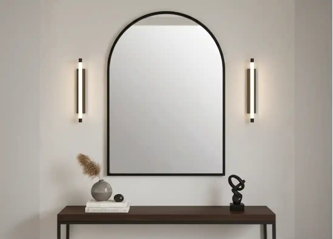 Isla Black Arch Mirror