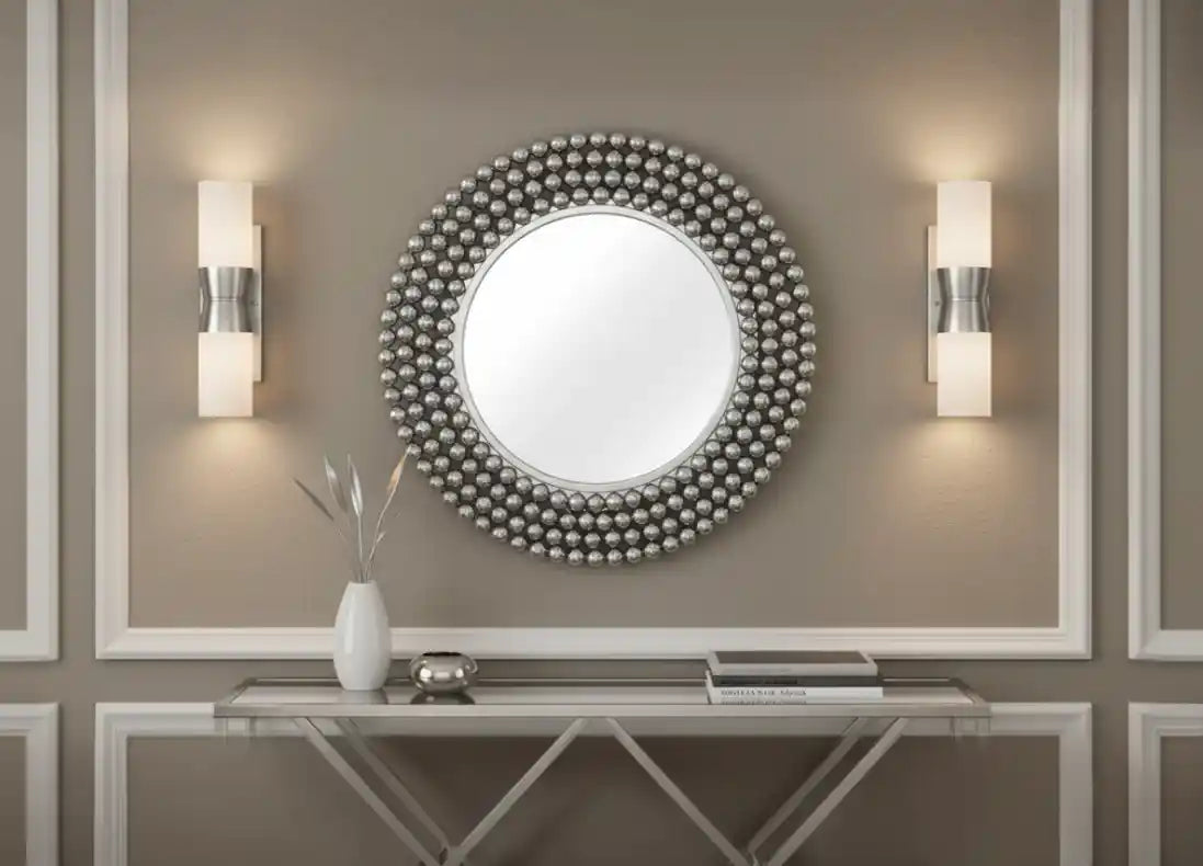 Chimes - Mya Wall Mirror - silver