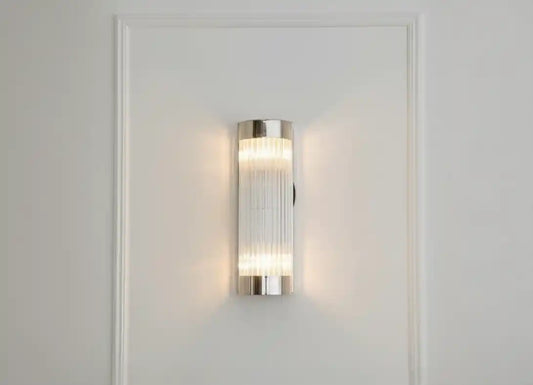 Narla Nickel Finish Wall Lamp